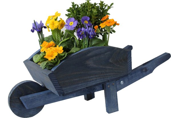 Quality Large Rustic Wheelbarrow Garden Planter - FULLY ASSEMBLED & PRESSURE TREATED