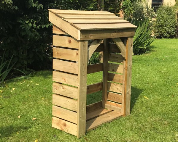 Handy Store - 900mm / 3' log store with timber roof